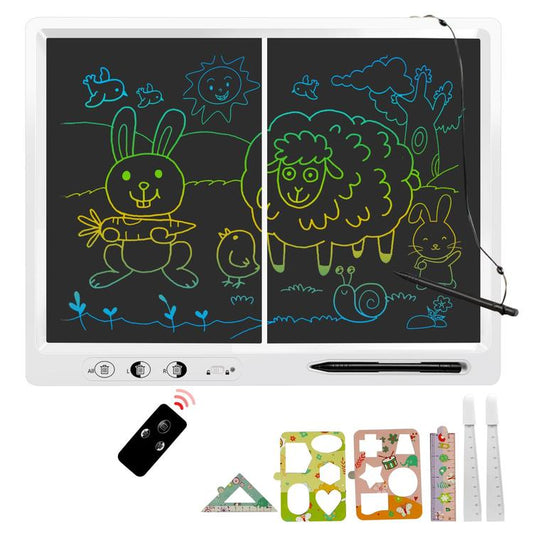 22 Inch Colourful LCD Writing Tablet for Kids with Remote Control | Educational Toy for Ages 3-12