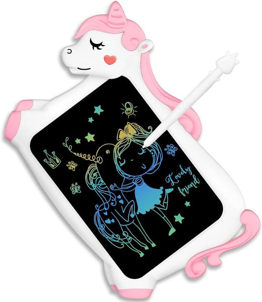 10-Inch Unicorn LCD Drawing Tablet for Kids - Perfect Gifts for Girls Age 2-6